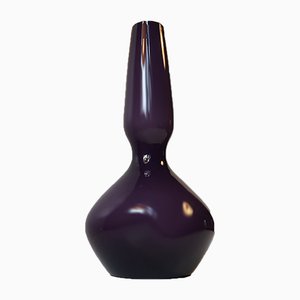 Mid-Century Danish Purple Glass Gourd Vase from Holmegaard, 1970s