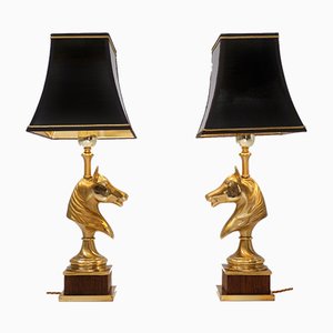 Brutalistische belgische Tischlampen von Willy Daro, 1970er, 2er Set