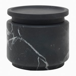 Pyxis S Nero Marquina Marble Pot by Ivan Colominas for MMairo