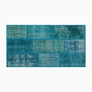 Blau Eingefarbter Vintage Teppich Bei Pamono Kaufen