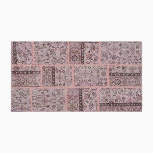 Pinker Patchwork Teppich 1960er Bei Pamono Kaufen