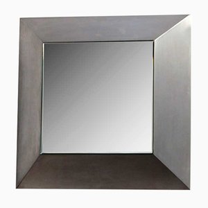 Italian Steel Mirror, 1970s