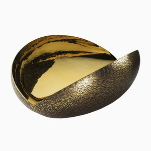 Oval Brass Noce Bowl by Zanetto