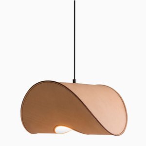 Lampada a sospensione piccola Zero One marrone chiara di Jacob de Baan per Uniqka