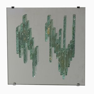 Skulpturale Modell C1517 Wandleuchte aus Glas von Raak, 1960er