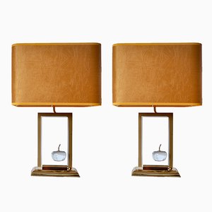 Pomme Lamps from Le Dauphin, 1970s, Set of 2