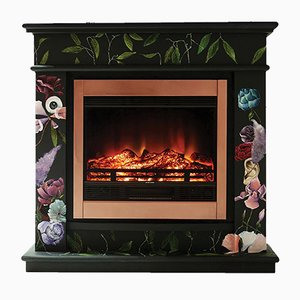 The One who Swallowed the Universe Hand-Painted Electric Fireplace by Atelier MIRU