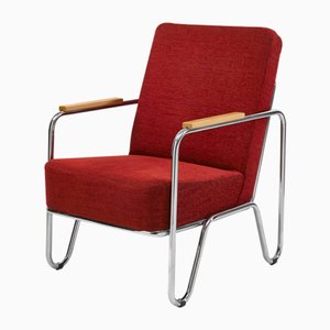 Vaclav Red Armchair by Kovonax for SLEZAK Factories