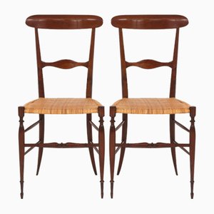 Set of Mid-Century Chiavari Dining Chairs by Colombo Sanguineti, 1950s