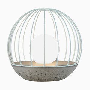 Lámpara de mesa Sphere de la serie Ova de metal verde de Dror Kaspi para Ardoma Design