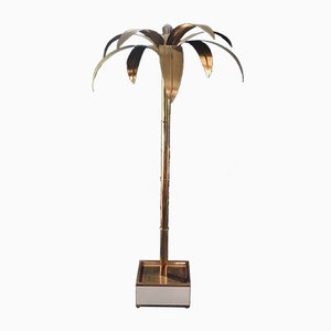 Lampadaire Haut Palmera en Laiton par Antique Boutique