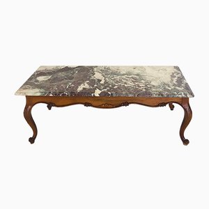 Antique And Vintage Coffee Tables At Pamono Vintage Table With Marble Top 1950s Bamboo Coffee