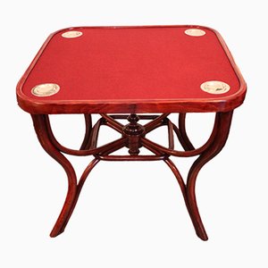 Mesa de juegos No. 5 modernista de Michael Thonet, década de 1900