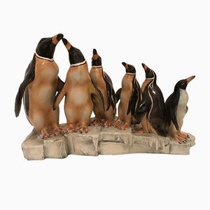 Pingüinos vintage de cerámica de Cacciapuoti