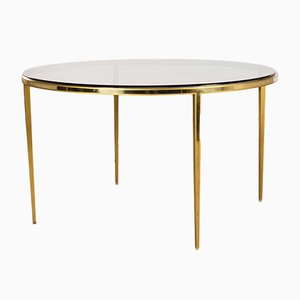 Table Basse Circulaire en Laiton Doré de Vereinigte Werkstätten, 1960s