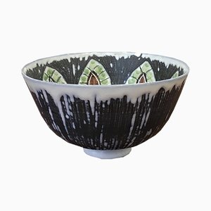 Handmade Swedish Ceramic Bowl from Alingsås Ceramic, 1960s