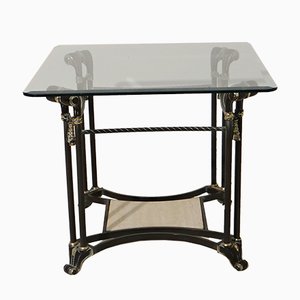 Vintage Side Table with Gilded Elements
