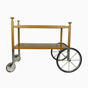 Mid-Century Walnut Trolley by Wilhelm Renz
