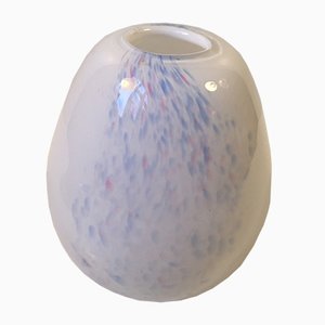 Jarrón Reviera Egg Vase de Kylle Svanlund para Holmegaard, 1976