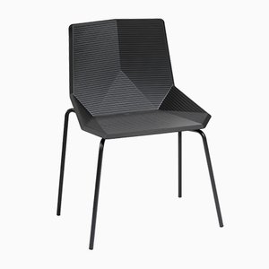 Black Cadria Garden Chair with Steel Legs by Mobles114