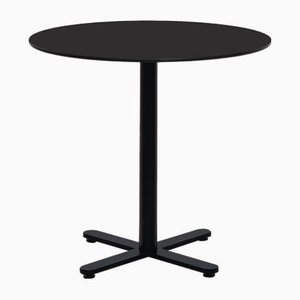Runder Oxi Tisch in Schwarz mit HPL Platte von Mobles114