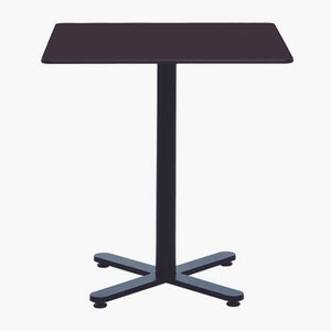 Square Black HPL Oxi Table by Mobles114