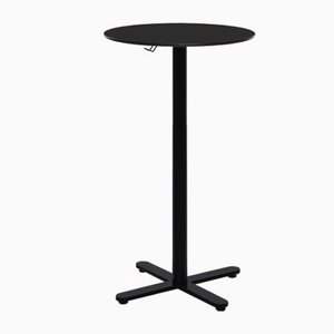 Runder Oxi Tisch in Schwarz mit HPL Platte von Mobles114