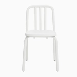 Weißer Tube Stuhl aus Aluminium von Mobles114