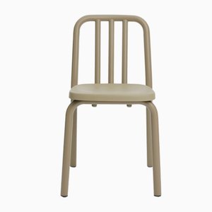 Olive Grey Aluminum Tube Chair by Mobles114