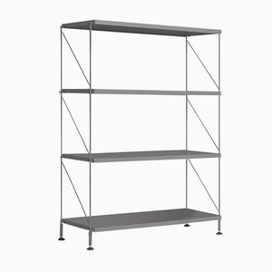 Tria Grey Shelving Unit by Mobles114