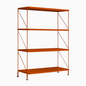 Tria Orange Shelving Unit by Mobles114