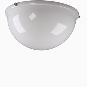 Lampada da parete o soffitto in acrilico bianco di Raak, anni '70