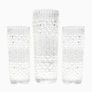 Candle Wax Vases by František Pečený for Heřmanova Huť, 1970s, Set of 3