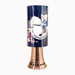 Lampe Rotary en Cuivre avec Motifs de VEB Raumschmuck Herold, 1970s