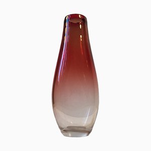 Mid-Century Glass Vase by Nils Landberg for Orrefors, 1950s