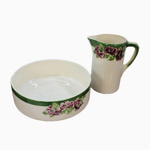 Ceramic Tableware Set by Urbach Freres, 1920s, Set of 2