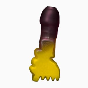 Shifitng Shape Yellow/Purple Vase by Jonatan Nilsson, 2017