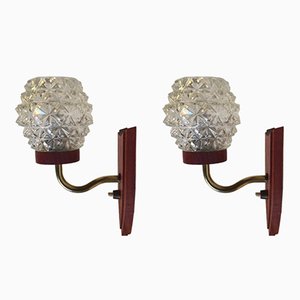 Dänische Mid-Century Wandleuchten, 1960er, 2er Set