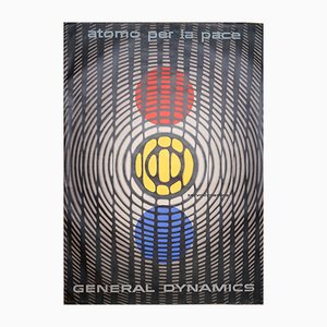 Atom for Peace Poster by Erik Nitsche for General Dynamics, 1955