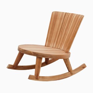 Swedish Pine Rocking Chair, 1940s