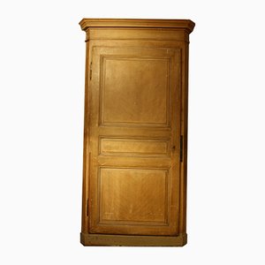 Antique French Patinated Corner Cupboard, 1860s