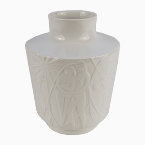 White Porcelain Paradise Vase by Kurt Wendler for Edelstein, 1957