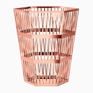 Tip Top Medium Copper Paper Basket by R. Hutten for Ghidini 1961