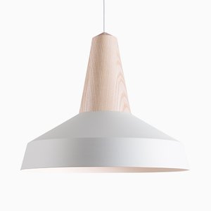 Eikon Cricus White Pendant Lamp in Ash from Schneid Studio