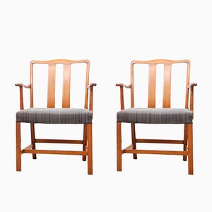 Set of Scandinavian FH43 Armchairs by Ole Wanscher for Fritz Hansen, 1943