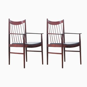 Scandinavian Rosewood Armchairs by Arne Vodder for Sibast, 1960s, Set of 2