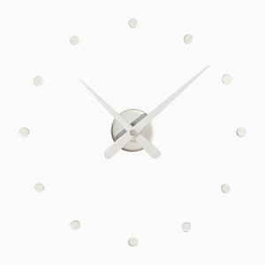Rodon Mini L White Clock by Jose Maria Reina for NOMON