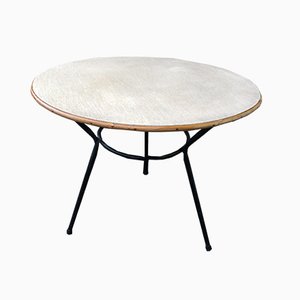 Table Basse Tripode en Fer, 1950s