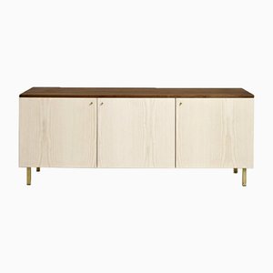 Credenza Two in noce a tre ante di Another Country