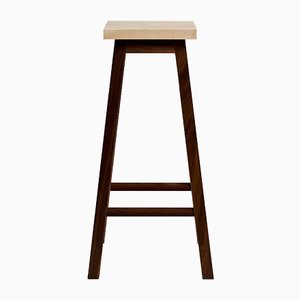 Tabouret de Bar Two en Frêne et Noyer par Another Country